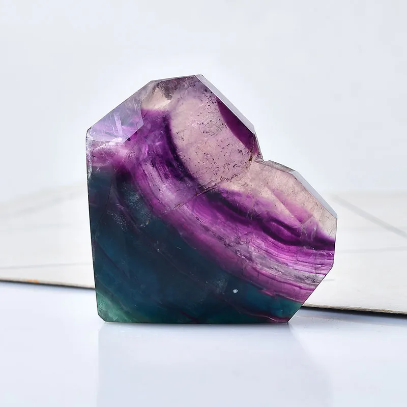 Wholesale Natural Heart Shape Amethyst Energy Healing Mineral Stone Crystals Heart for Wedding Gifts