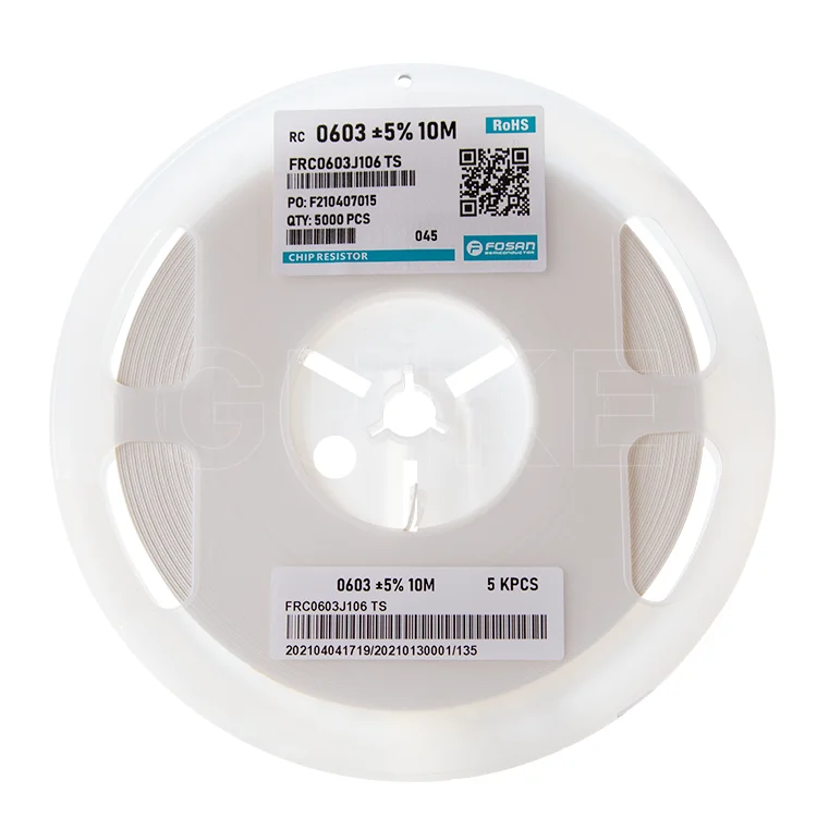 0603(1608) 5% 10M machine high voltage warna 10k power wirewound blower yageo resistor chip resistor