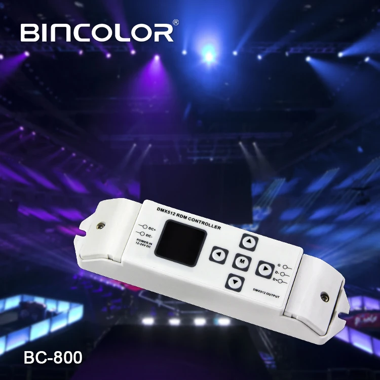 BC-800 DC12V-24V визуальной операции DMX512-RDM контроллер dmx декодер с rdm