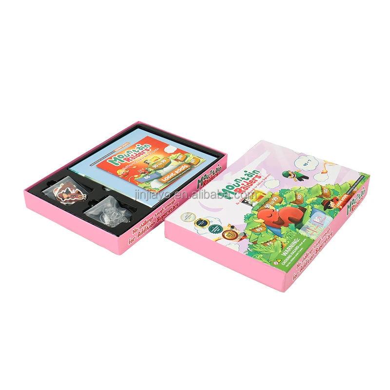 Jinayon Customized Design Paper Board Game Set High Quality Puzzles Toys For Kids Playing Strategy Board Games