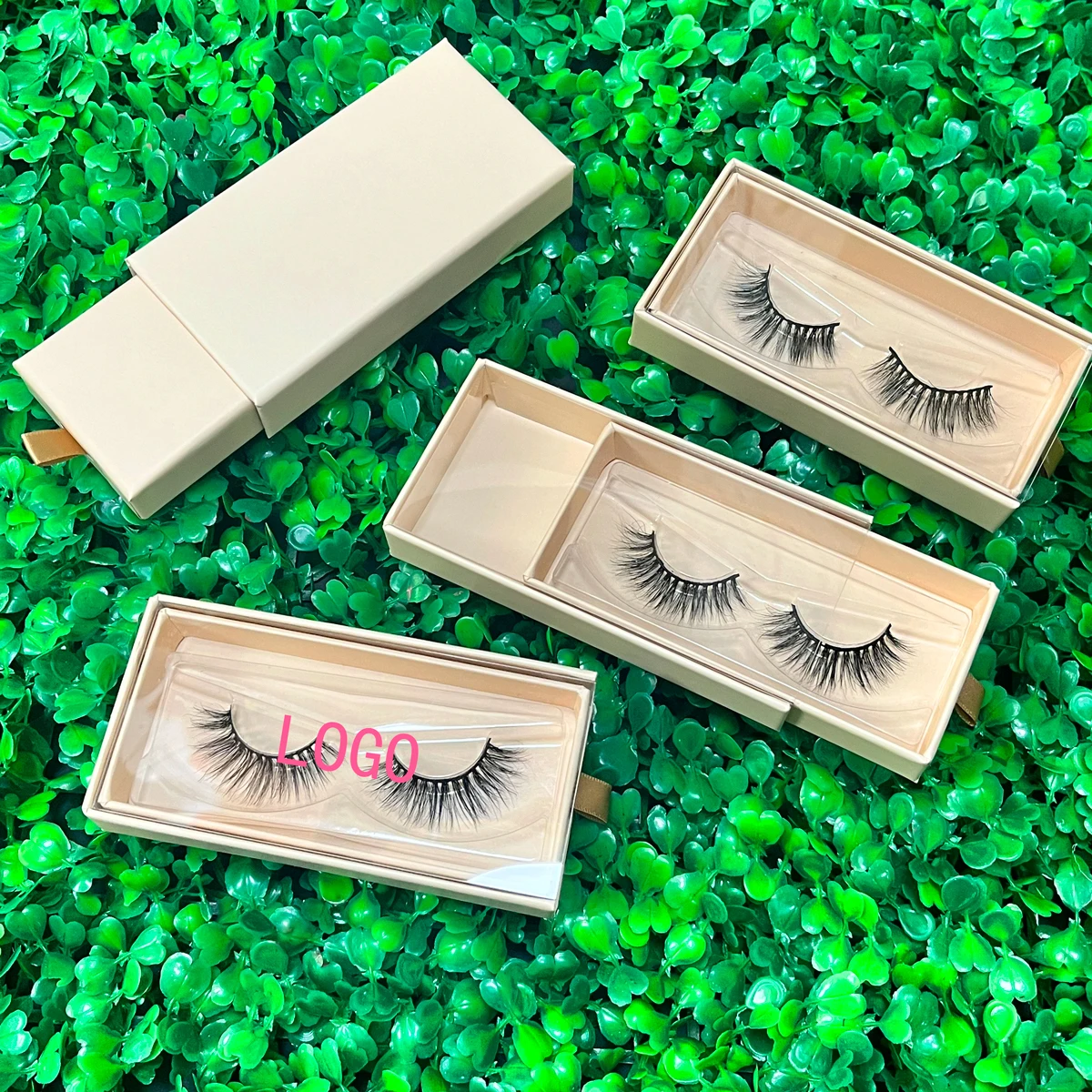 Wholesale Mink Eyelashes Private Label Nude Box Eyelashes