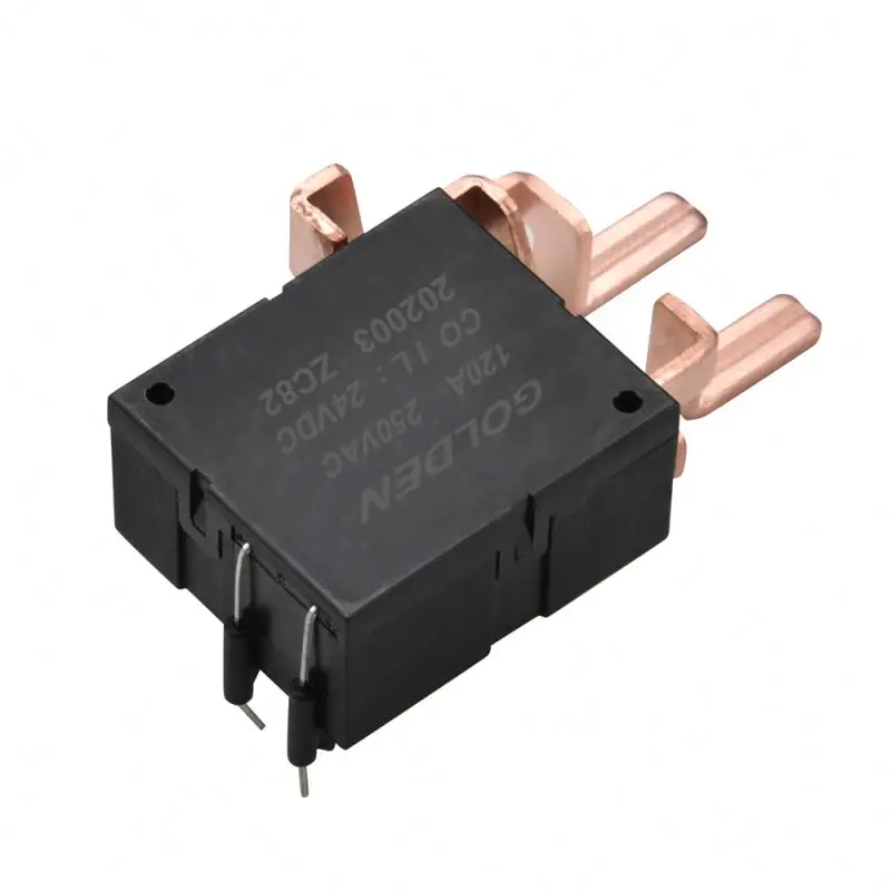 Golden ZC82 Single Phase Magnetic Latching Relay Rohs 120A 250VAC 30000VA High Power Electrical Meter Relay Customization