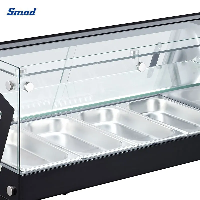 Single Layer Supermarket Cold Display Counter Display Cooler Top Sushi Showcase Refrigerator for Sale Ce