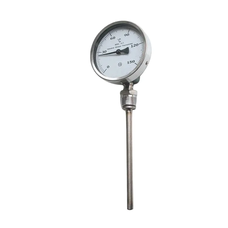 High Quality stainless steel industrial bimetallic Thermometer Radial type bimetal thermometer Stainless Steel Thermometer