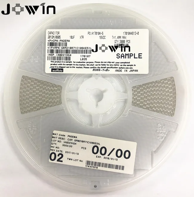 Керамический конденсатор MLCC SMD GRM21BR71C106KE51L 0805 10 мкФ 16V X7R 10%