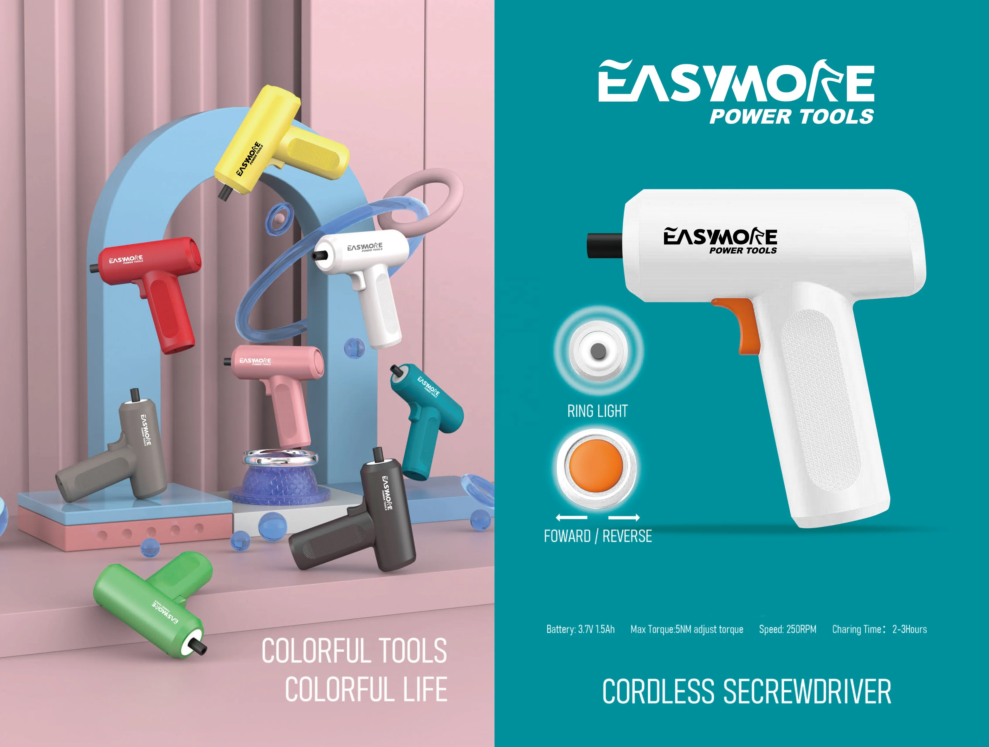 3.6V Power Screwdriver home Use Power Screwdriver electric 1500mAh Battery DIY Mini Screwdriver