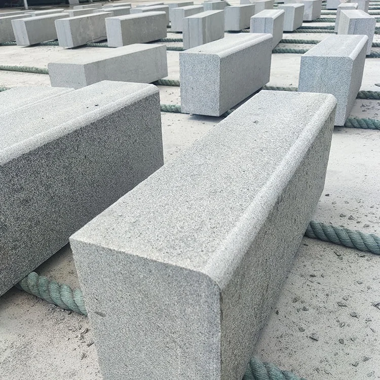 Granite  Border Upstand G654  Road Side Stone Price, Standard Kerbstone Sizes Chinese Gey granite kerbs