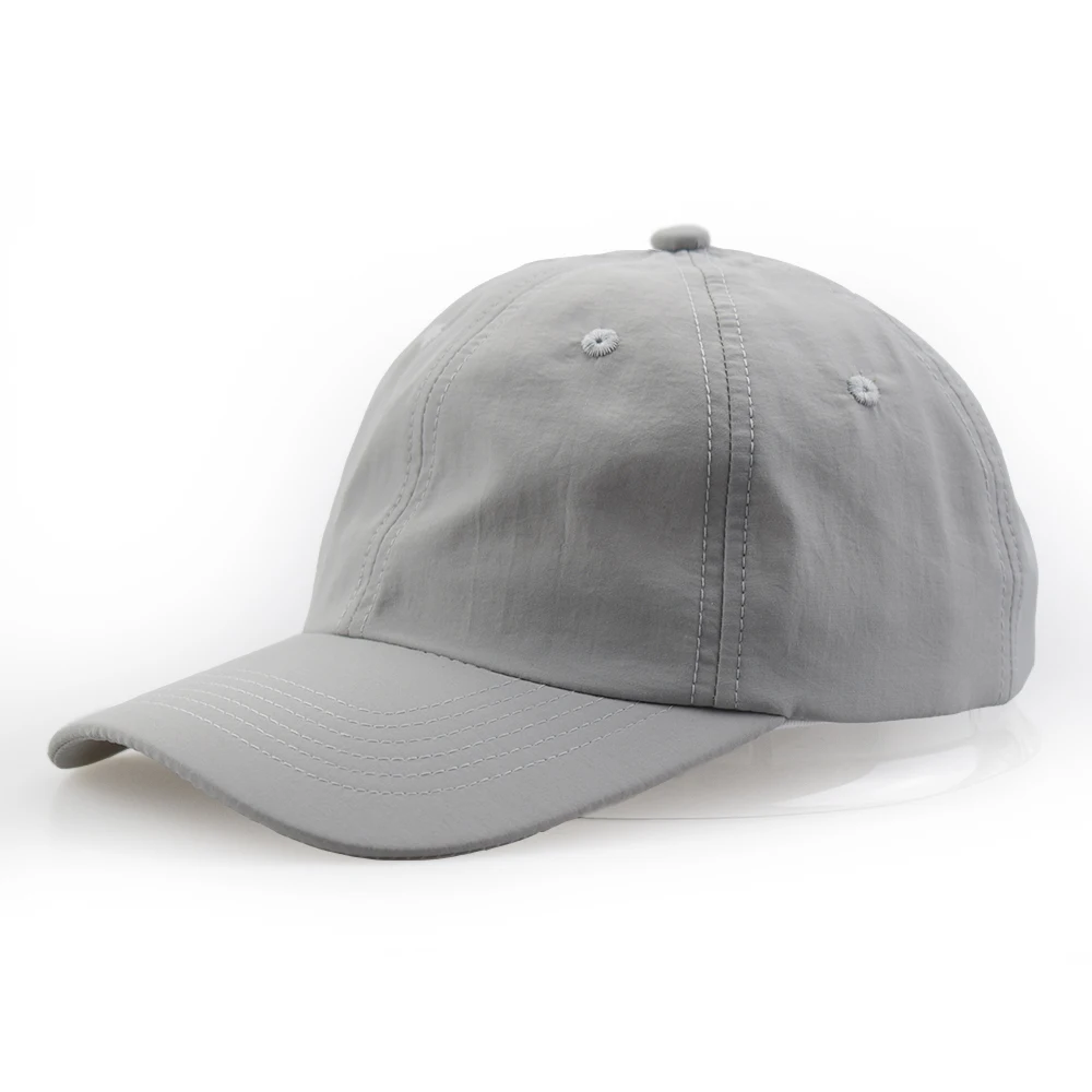 5 % OFF high quality 6 panel black nylon cap unstructured  nylon dad hat