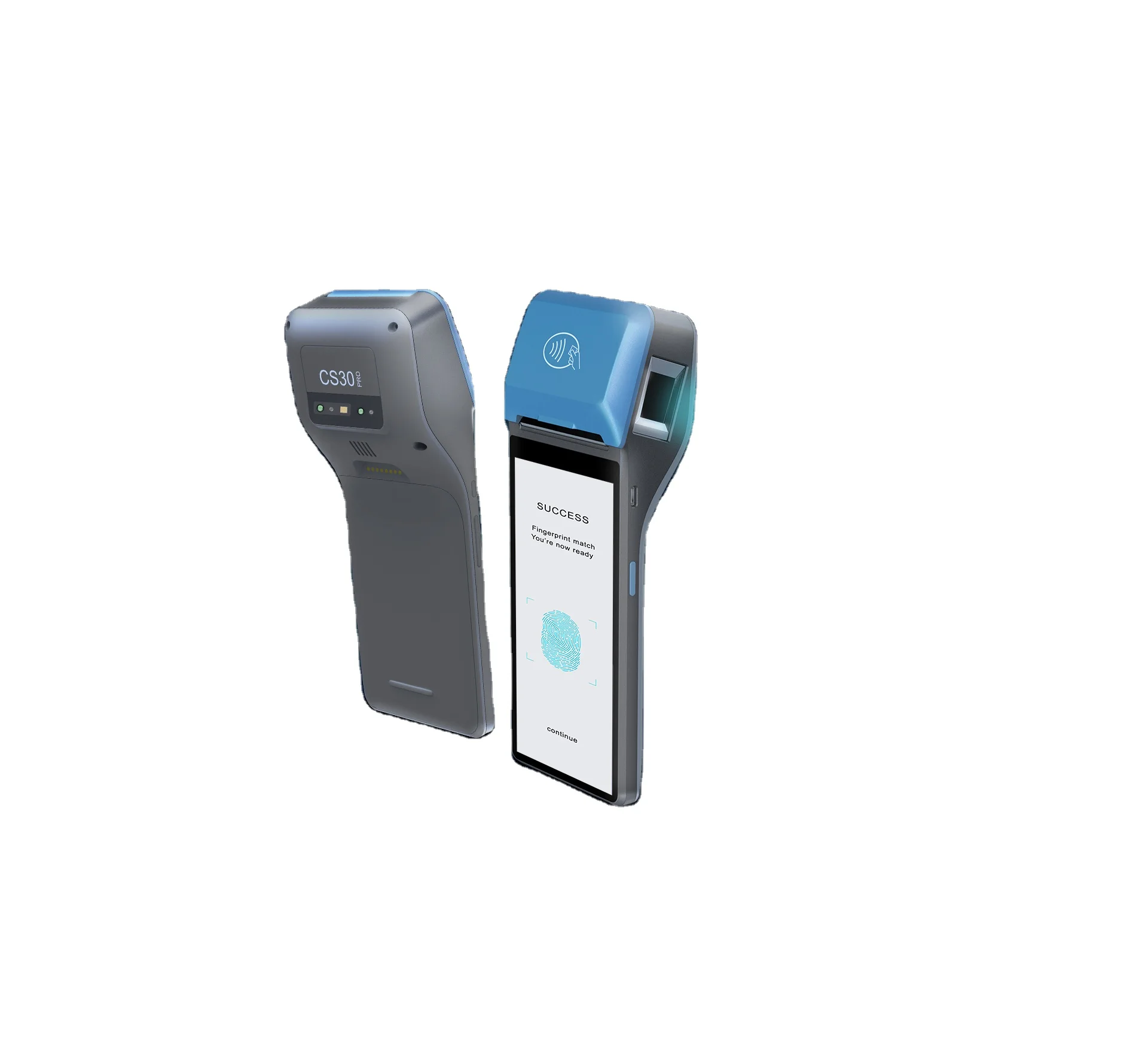 Портативный POS-терминал с RFID/сканером отпечатков пальцев/принтером/штрих-кодом