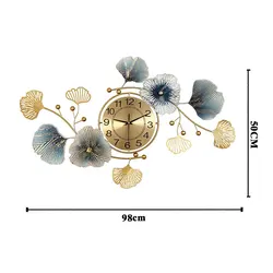New Arrivals Large Modern Silent Metal Nordic Iron Wall Clock Manufacturers For Home Decorative