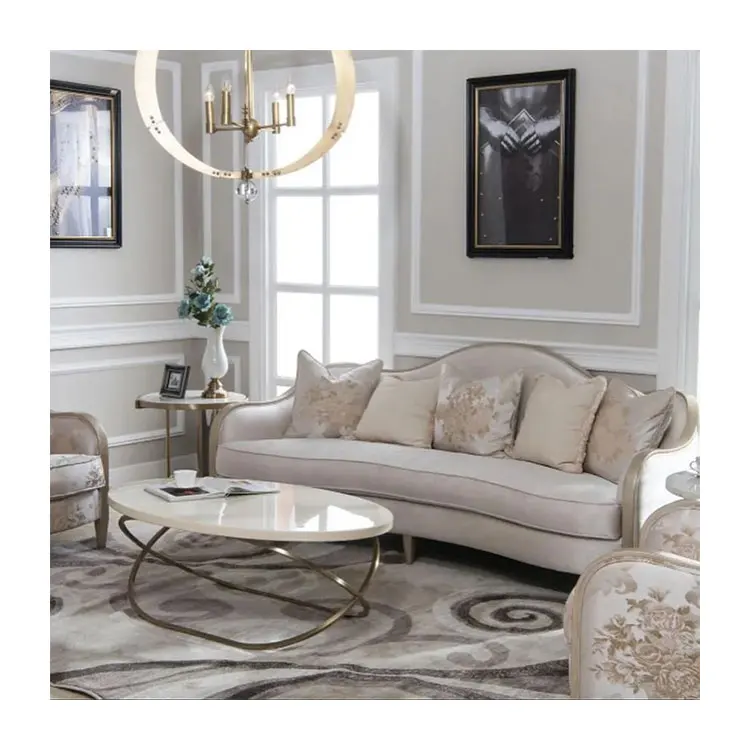 Commercial Modern Style Hotel Living Room Sofa Fabric Set Furniture