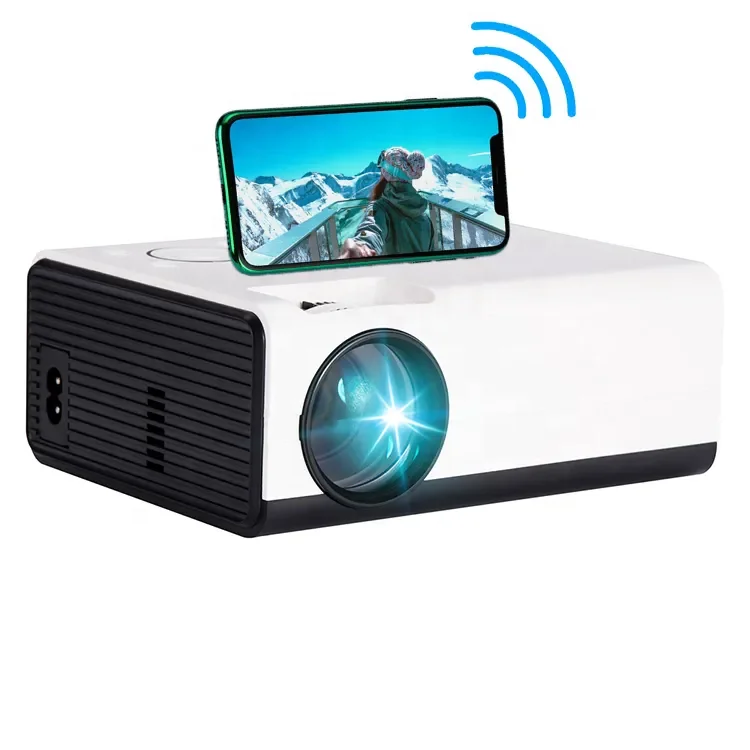 2023 New Arrival High Quality Hot Mini T01A Android 4K Projectors 100ANSI 3000 Lumens Wireless Home Theater Pocketable Projector