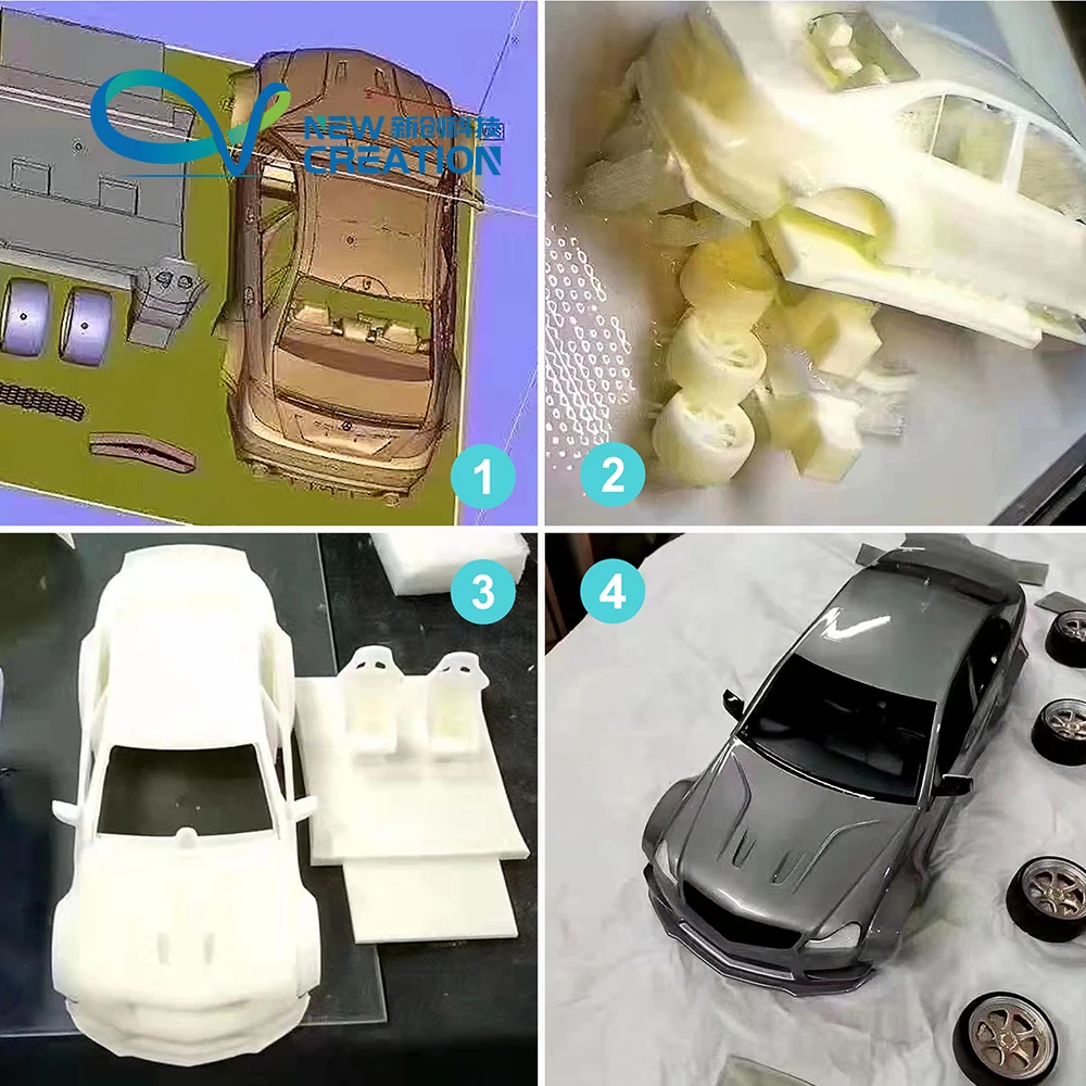Модель 3D печати ABS нейлоновые детали пользовательский инструмент из смолы литой сервис ЧПУ пресс-форма литьевая пластиковая дешевая быстрая прототипировка