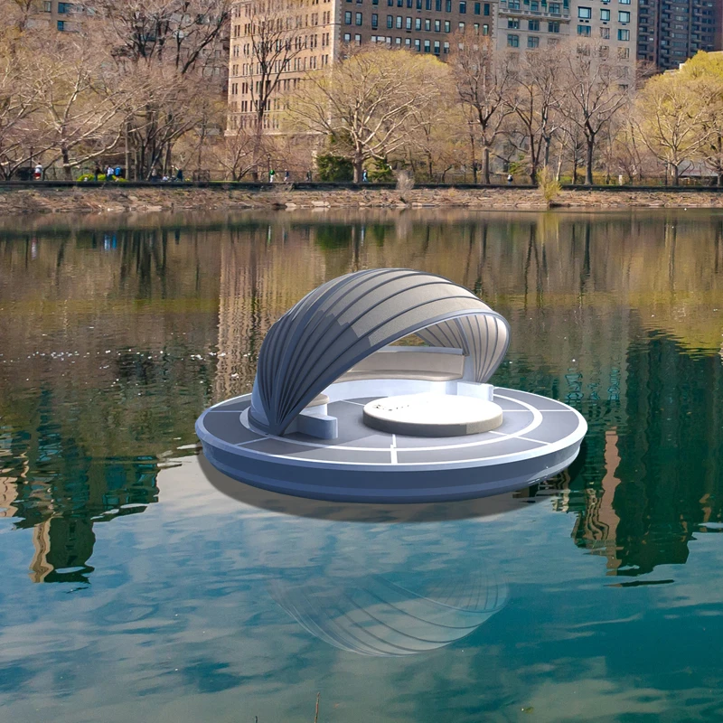 Modern Floating Boat Prefab Small House Water Prefabricated Houseboat Aluminium Alloy Yacht Luxury Boat Aluminum OUTBOARD CN;GUA