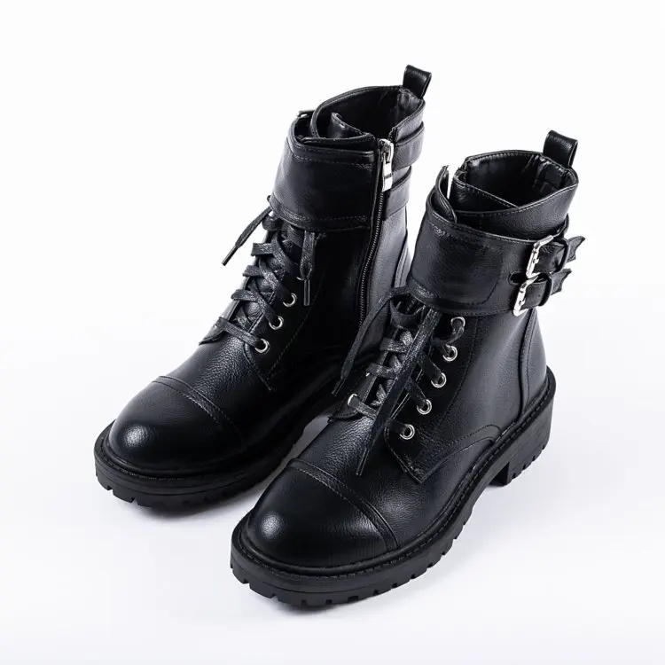 
wholesale shoes women fashion new casual boots rubber outsole Chunky Hiker Boot 