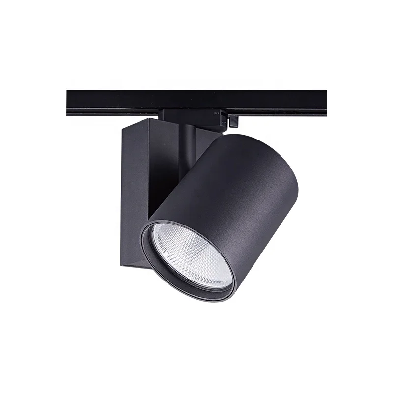 50W led Focus Lamp Commercial Rotatable Track light focus industrial ceiling spot rail track light housing