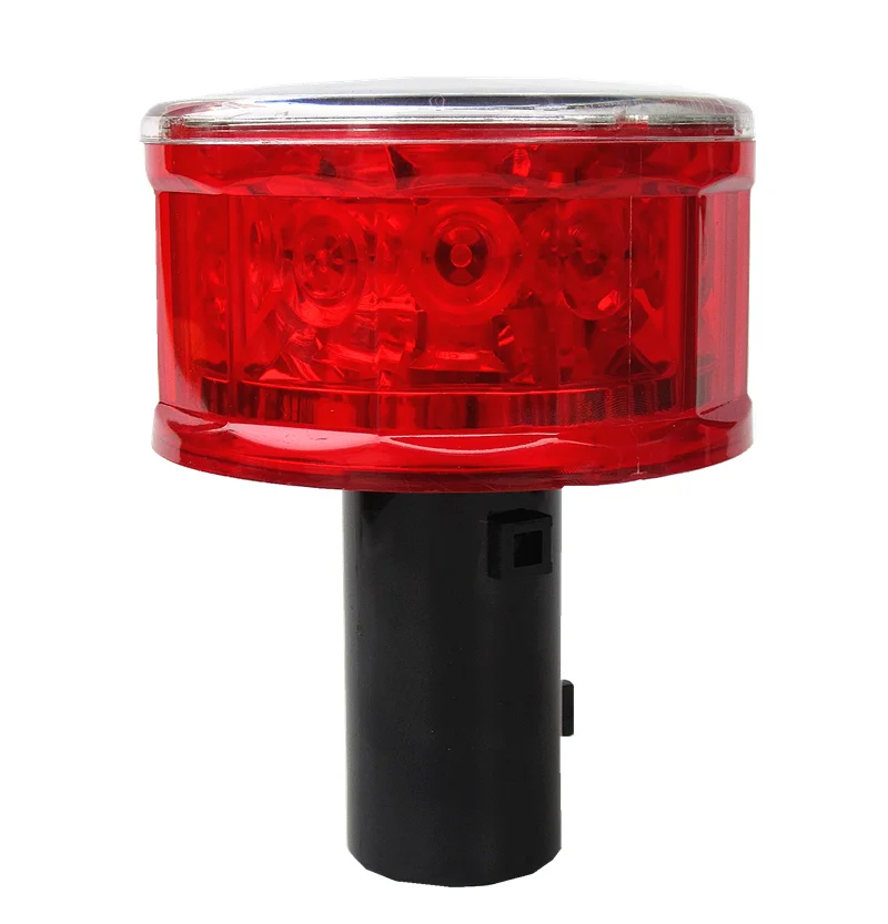 
highway road construction rechargeable rotational led blinker solar traffic barricade warning beacon light 