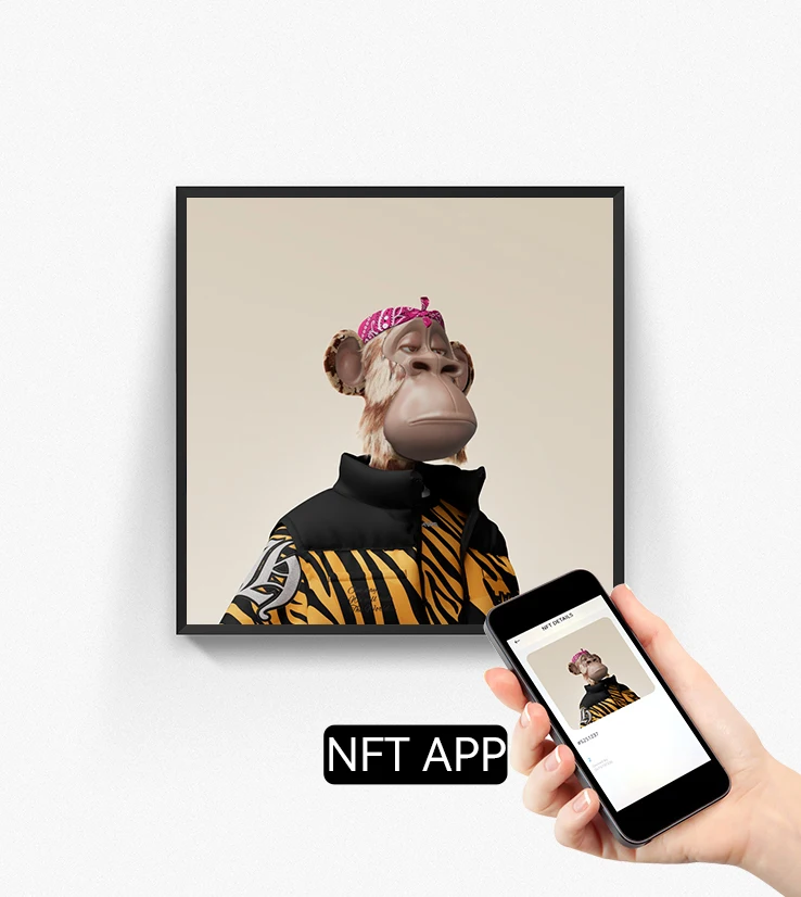 Digital Art Screen Smart Picture Nft Display Decorative Large Wifi Digital Photo Frame 32 Inch For Gallery