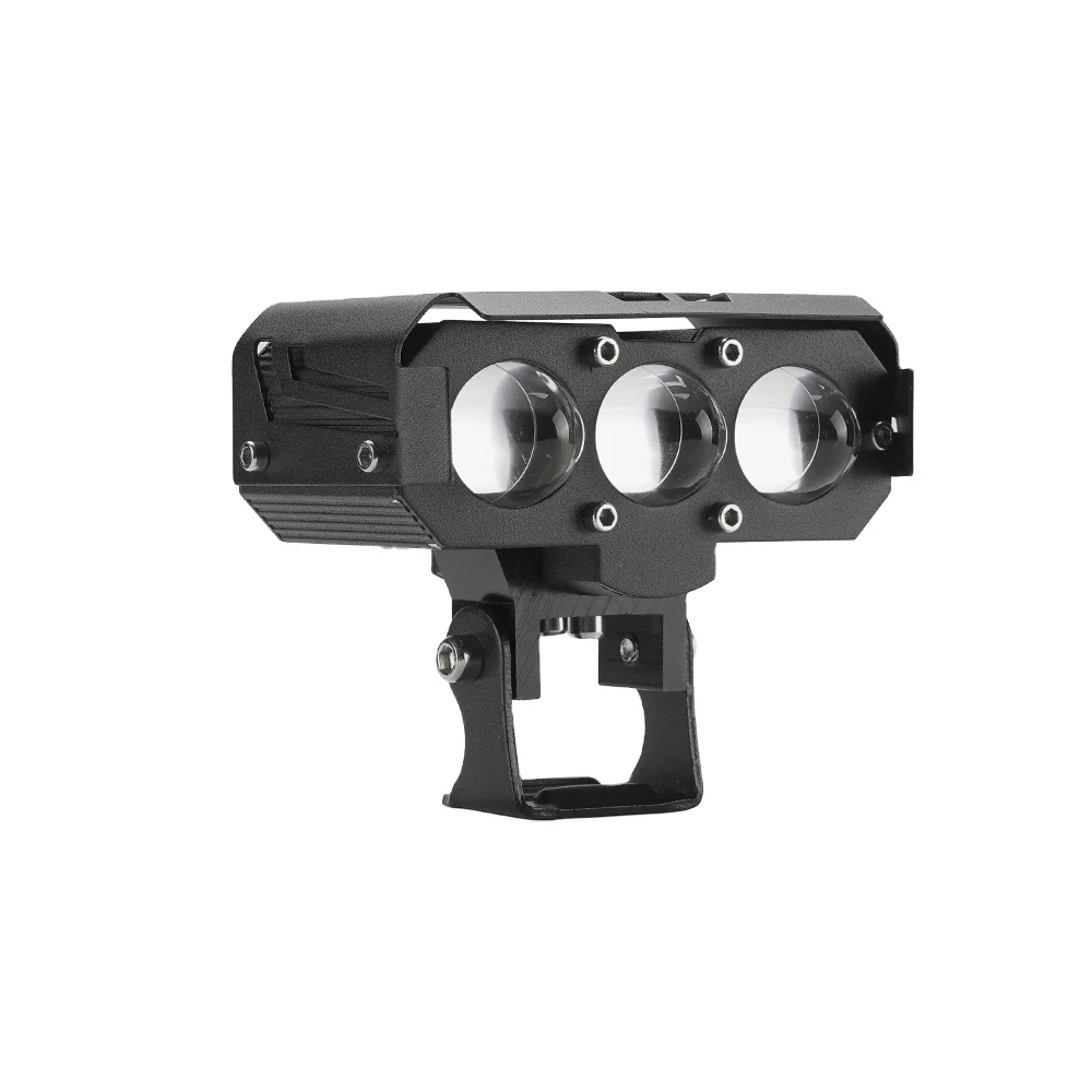 Motorcycle Lighting System Dual Color LED  Projector Lens Motorcycle Driving Light 30W LED Spotlight