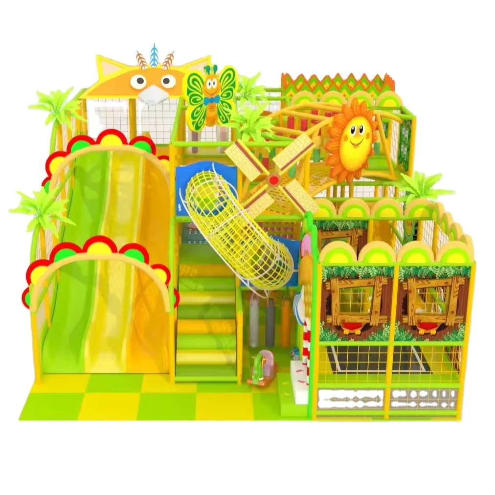commercial  soft play equipment package set children trampoline playground  colorful indoor playground equipment with slide