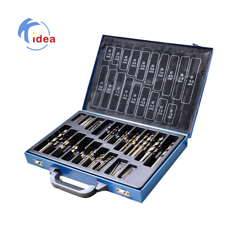 Factory High Quality HSS Twist Drill Set 170 pcs Nitrided titanium Metal drill Set