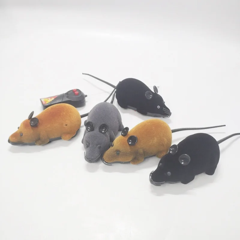 Electric Remote Control Simulation Flocking Model Funny Cat Pet Mouse Car Toy