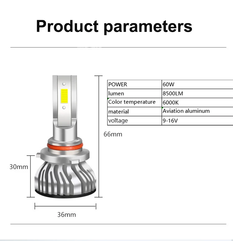 High lumen auto lights F2 with canbus H1 H3 H7 H11 car head bulbs 9005 9006 9012 5202 880 led headlight