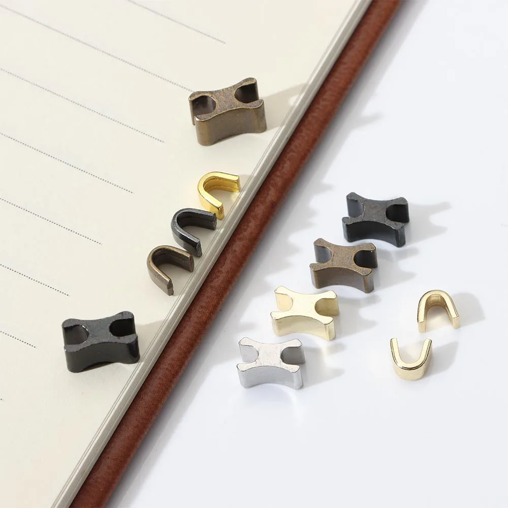 #3 #5 Brass zinc alloy European U H Shape Style Zipper ZIP pin and box Top down Stop Stopper for Garment