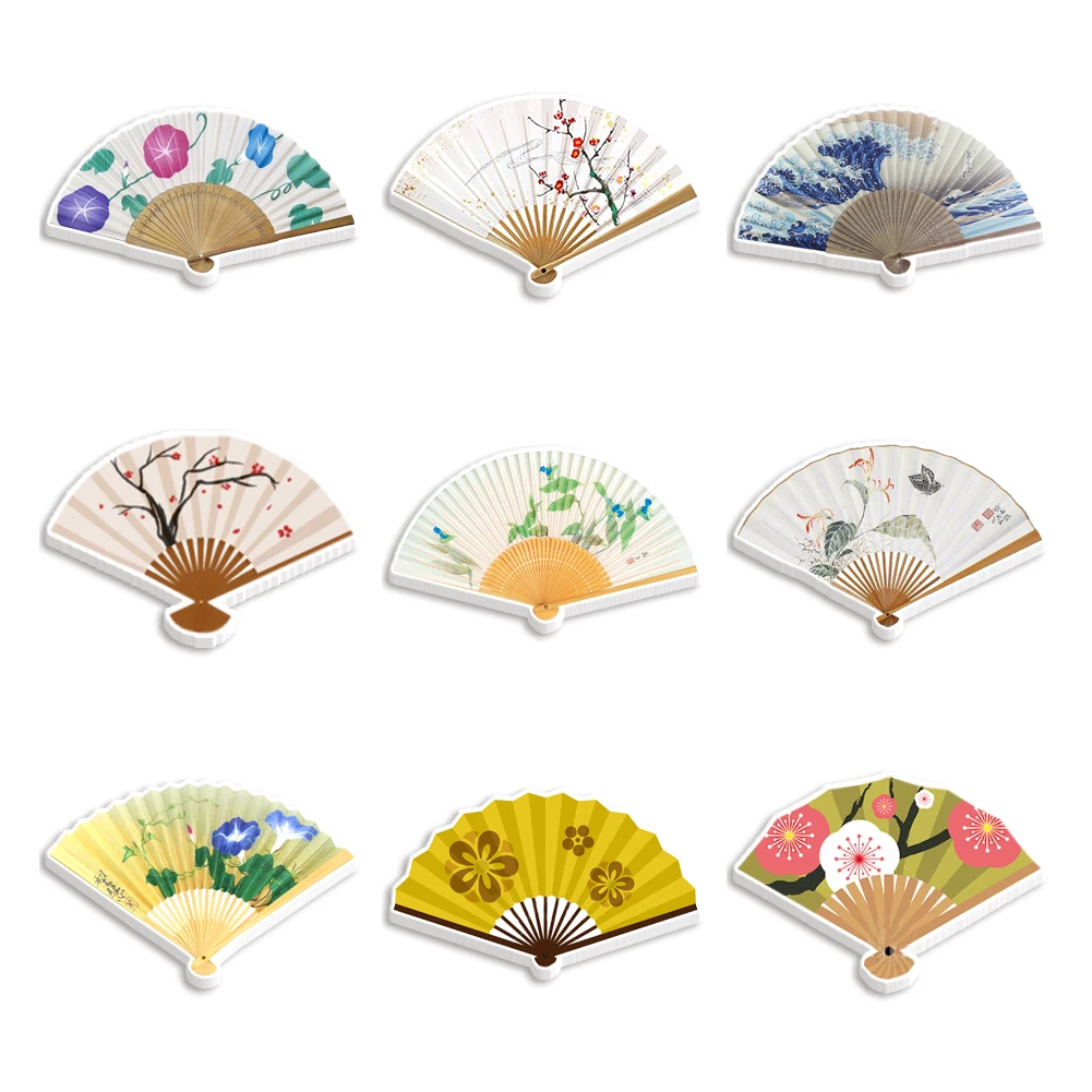 50pcs Fans craft planar resin flatback decorative kawaii craft center for bows Keychain Handmade Phone Case