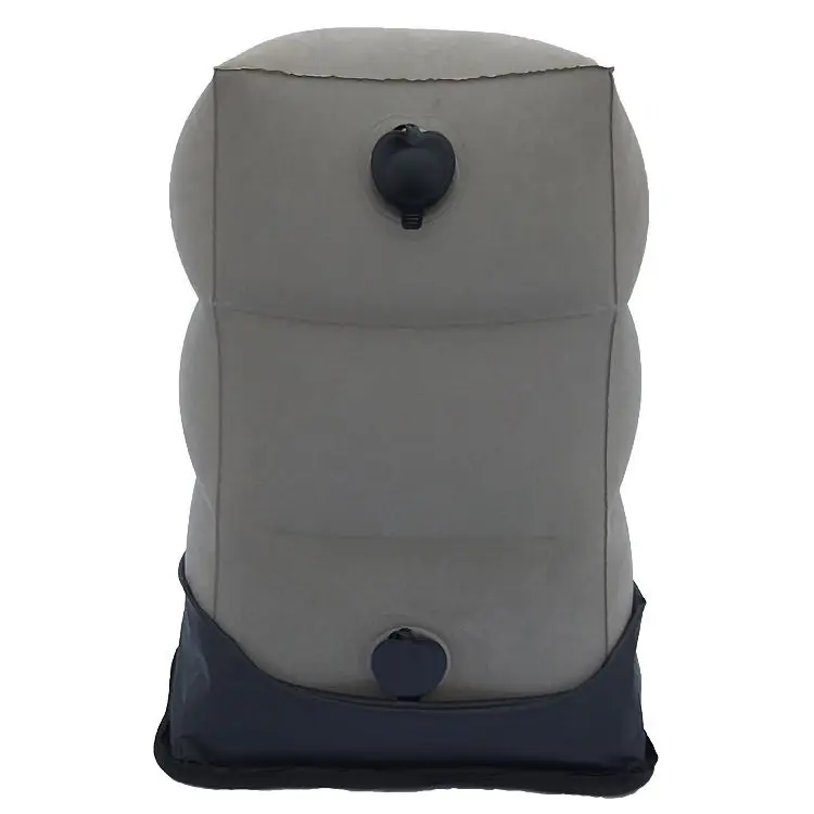 Wholesale For amazon New Airplane Travel Leg Rest Inflatable Foot Rest Pillow With Dust Cover