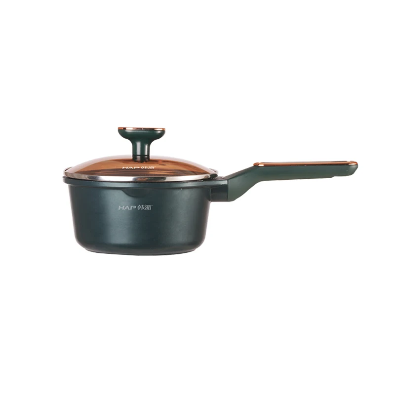 
Wholesale Promotional Non-Stick Cookware Metal Milk Pot Enamel Mini Soup Pot 