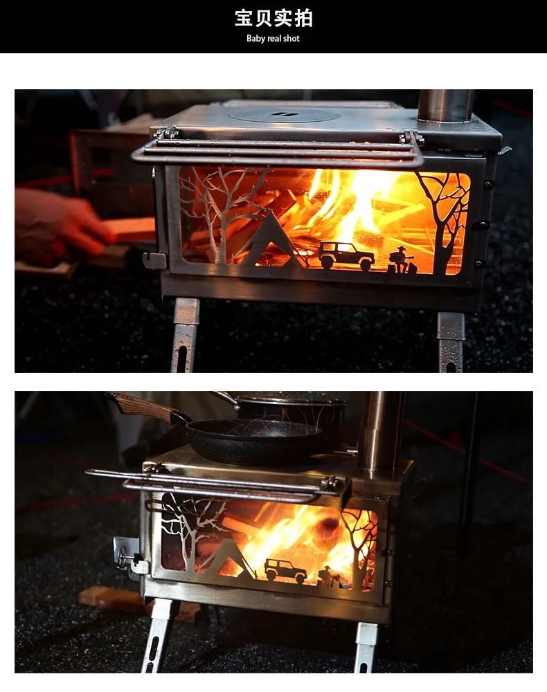 2020 New Design High Quality Eco-friendlysustainable Winnerwell Type Wood Burn Stove for Camping