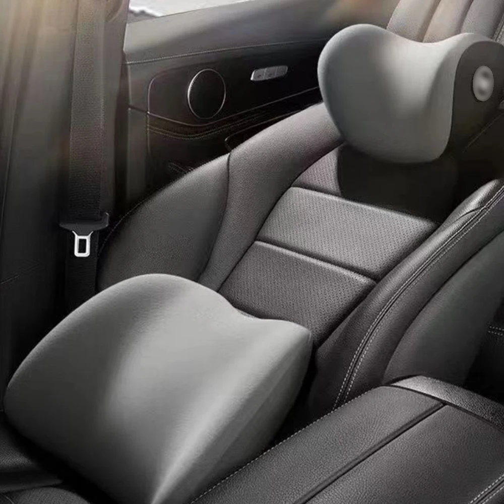 Car head pillow Car seat memory lumbar cushion high appearance level comfortable car neck pillow pair Memory foam products