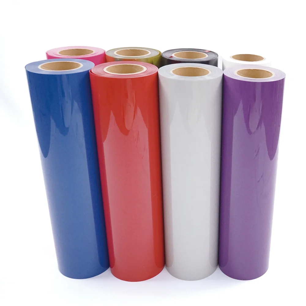 Wholesale flex htv vinyl iron on fabric pu heat transfer vinyl for textil