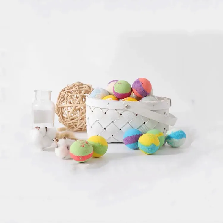 Organic Bath Ball Natural Ball Bath Mini Bath Spa Bomb Enriched with Essential Oils Hydrating Dry Skin