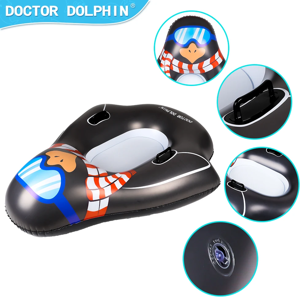 PVC Inflatable Snow Tube Sled Winter Outdoor Sports Push Winter Wholesale Sledding Snow Sled