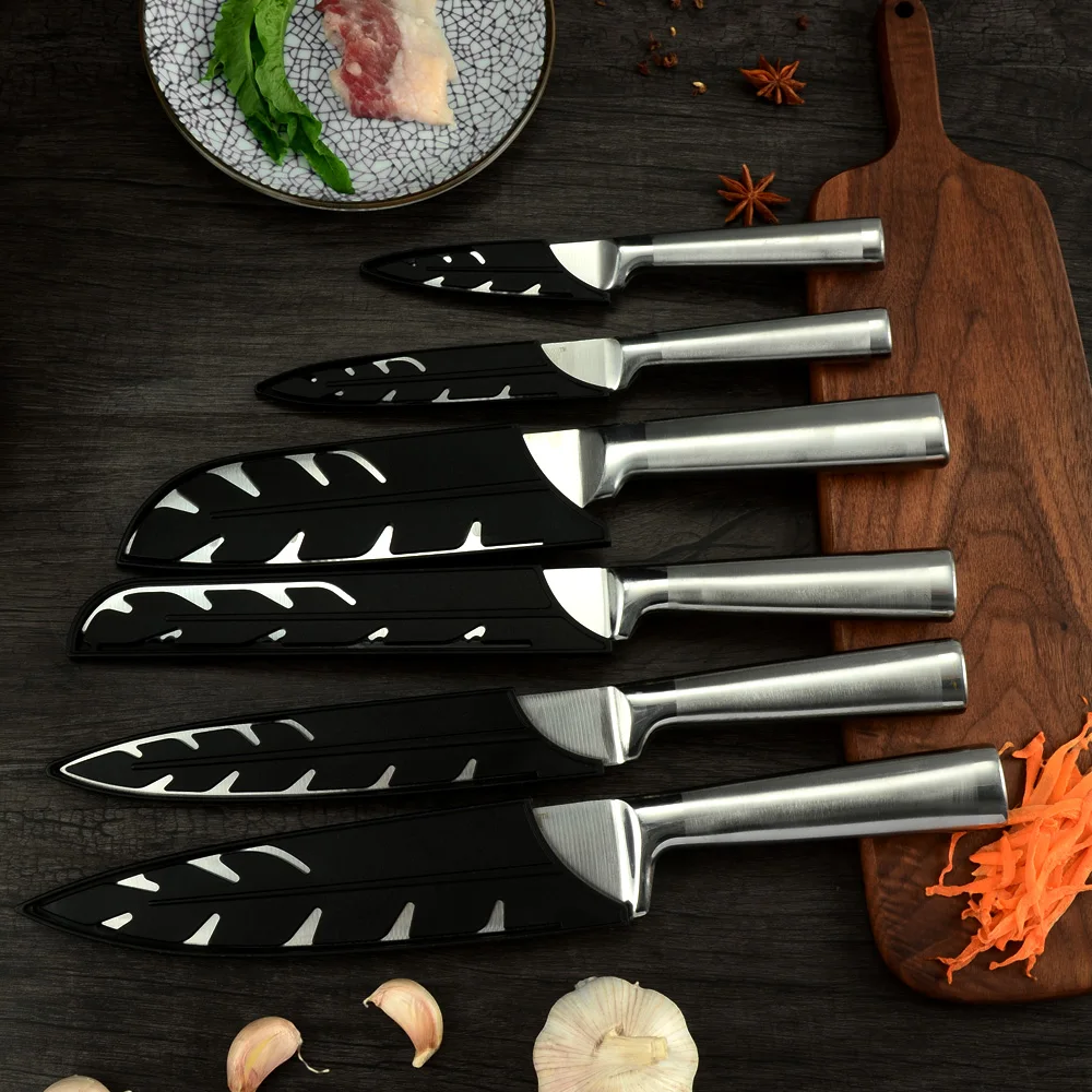 3CR13 Stainless Steel 7 Inch Japanese Chef Sharp Blade Cooking Knives Durable Santoku Kitchen Knife