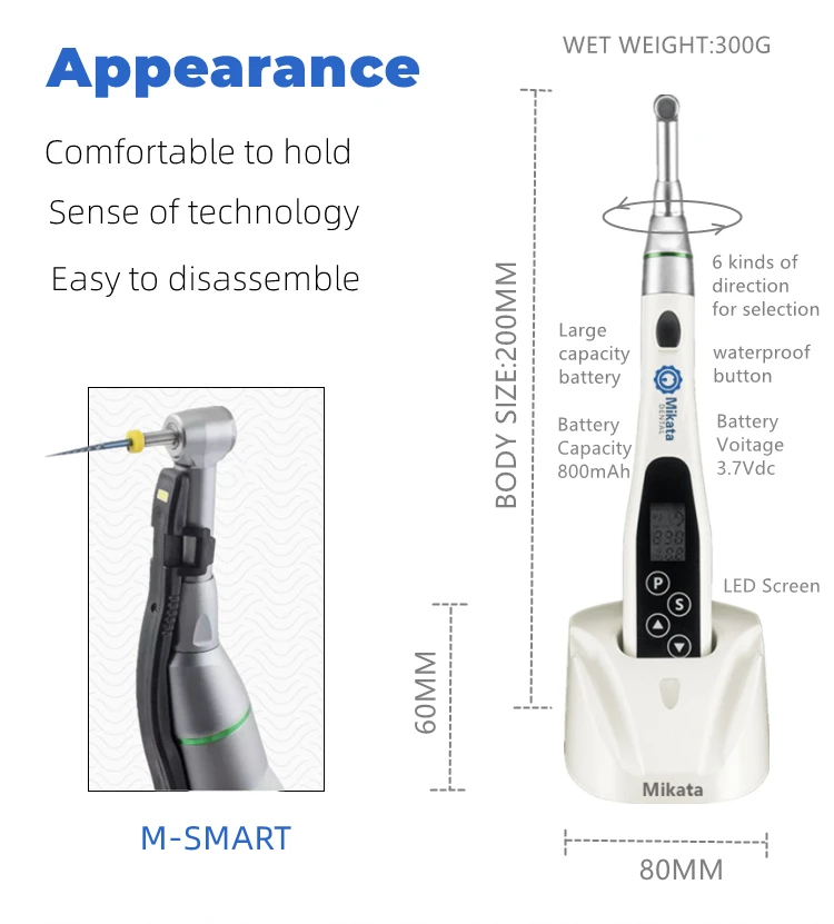 Factory Price Wireless Reciprocating Dental Cordless Led Endomotor 16:1 Endodontics Root Canal Therapy Rotary Motor