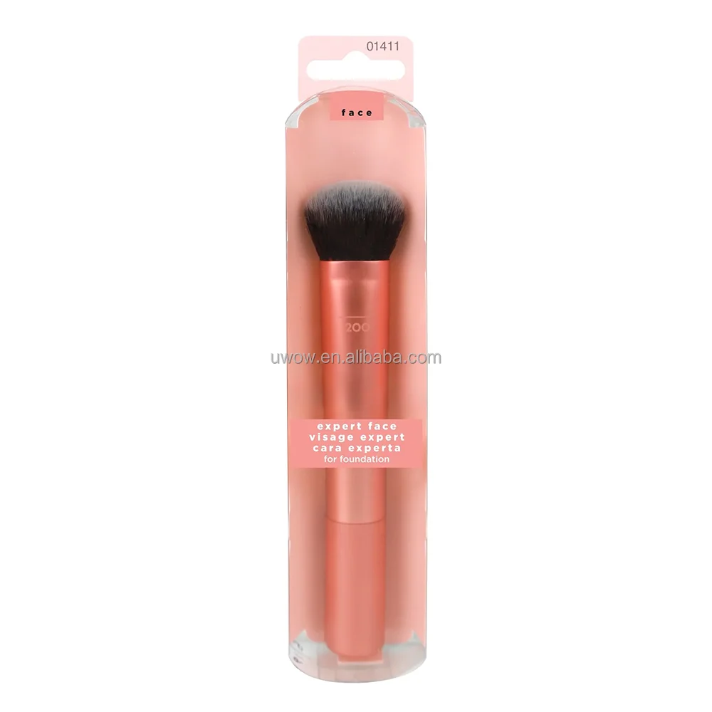Real Technique 1411 2024 New Brand Expert Face Rose Gold Biodegradable Travel Size Bling Kabuki Foundation Single Makeup Brushes