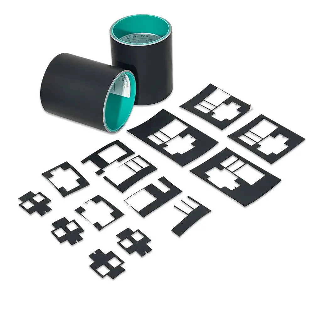 Индивидуальная резка EMI ESD экранирующая черная нанооксидная изолированная медная фольга клейкая лента лист