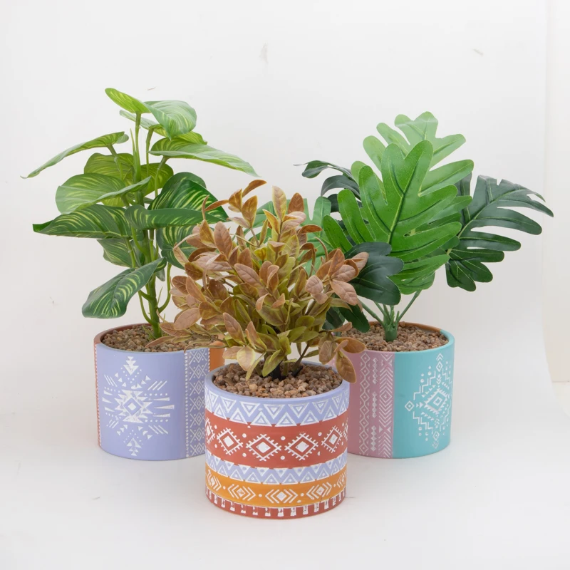 Ceramic Plant Anhui Green Bio Flower Pot Gartewn Flowerpot With Sauce