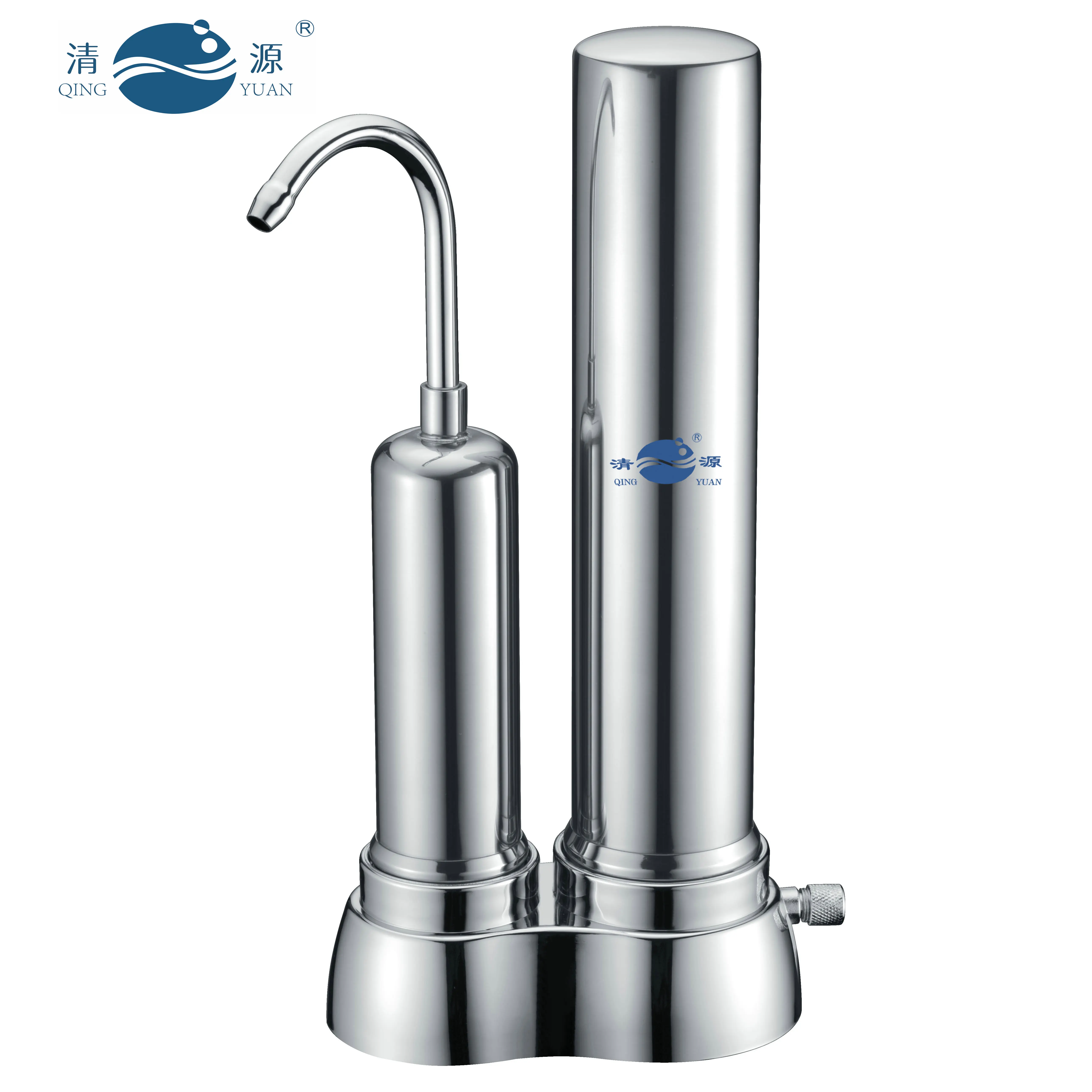Цин Юань HS2-10T столешница из нержавеющей стали очиститель воды керамический фильтр для смесители кухни домашнего