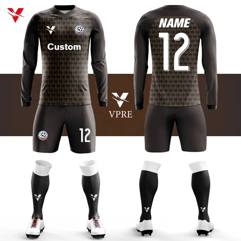 Custom soccer clothes Sublimation Men Long Sleeve Blank Soccer Jersey Youth original football shirt With Name Number WO-X1039