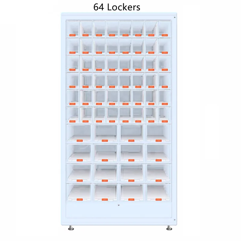 Haloo  64-grid Glass Gift Lattice Cabinet Toys & Shoes Vending Machine  Adult Products Locker Vending Machine