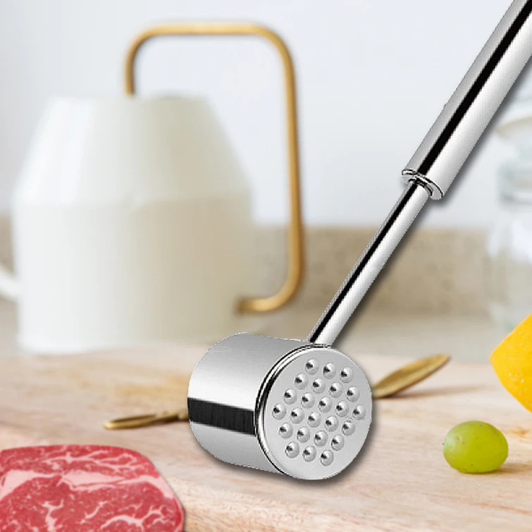 Unique kitchen accessories stainless steel kitchen tenderizing beef softe meat tenderising hammers kitchen utensils meat hammer