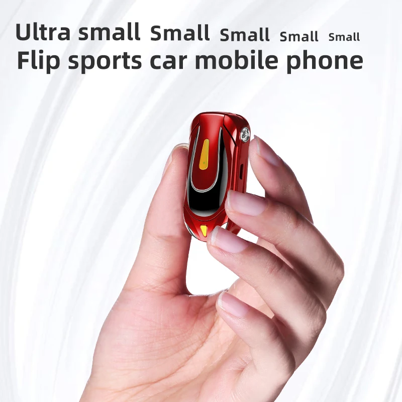 2022 Small Mini Flip Mobile Phones Unlocked Cheap Cell Phone Without Camera Bluetooth Dialer F18 Push Button Telephone