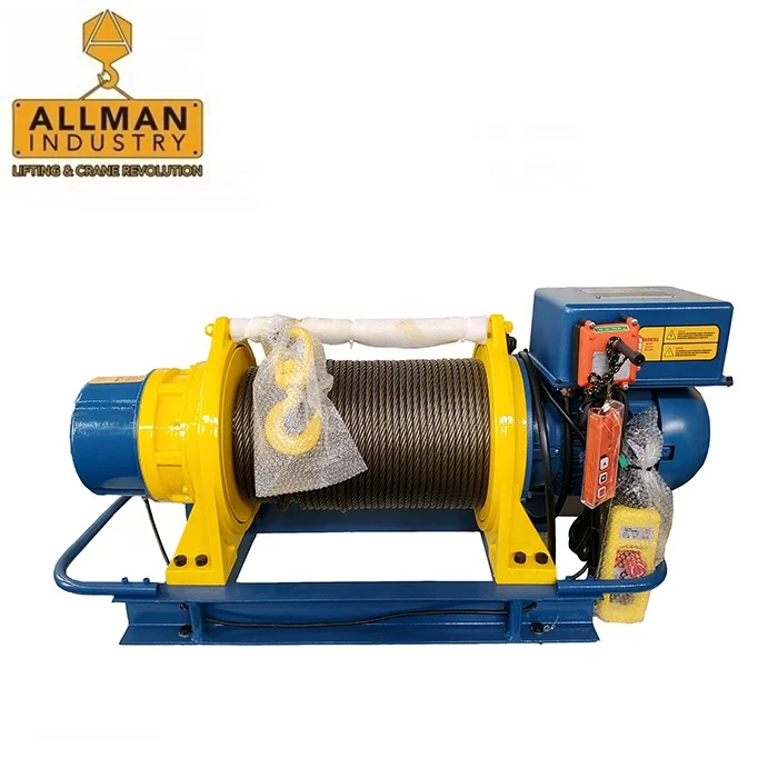 220V 380V Electric Cable Pulling Winch 1000kg Electric Winch