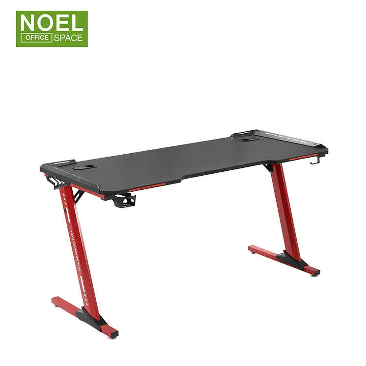 Wholesale Office Furniture Gamer Table Racing Style Home Office Gaming Desk Rgb