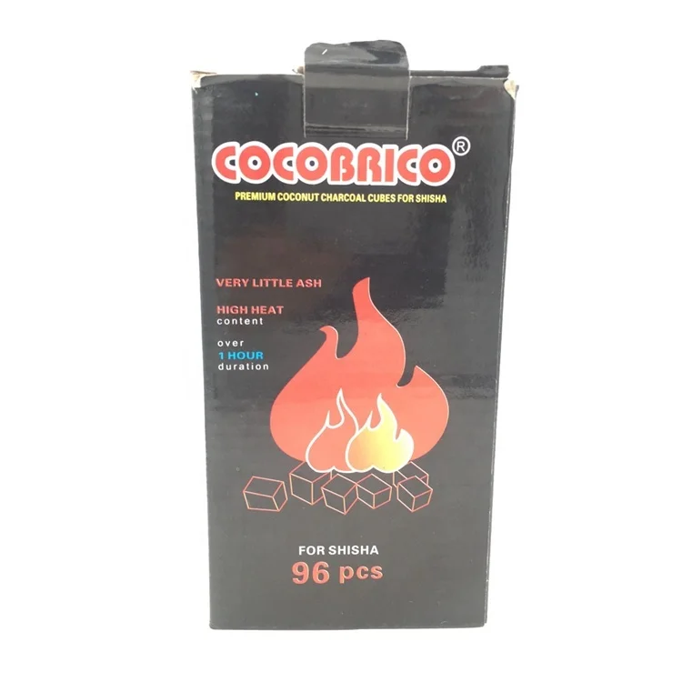 Cocobrico 22mm cube hookah charcoal popular coconut shell incense coal