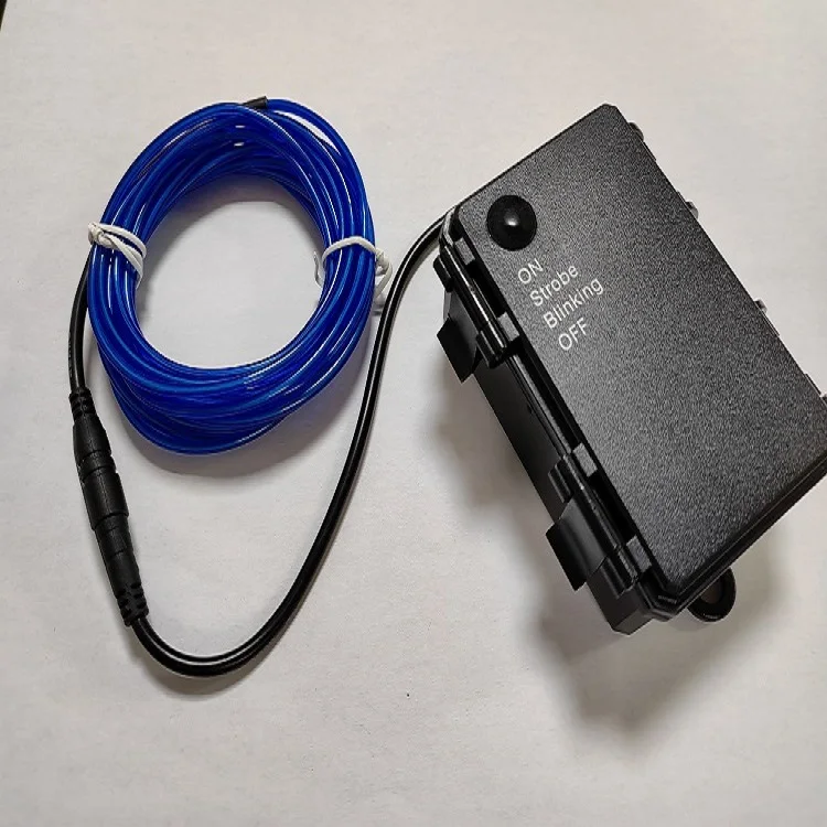 Fashion Neon EL Colorful RGB Wire Flexible Light Up Wire with waterproof Battery Pack